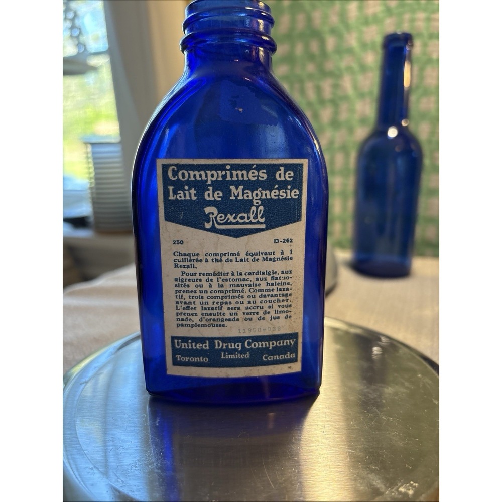 Comprimes De Lait De Magnesie Rexall. Original Paper Label In Tact.